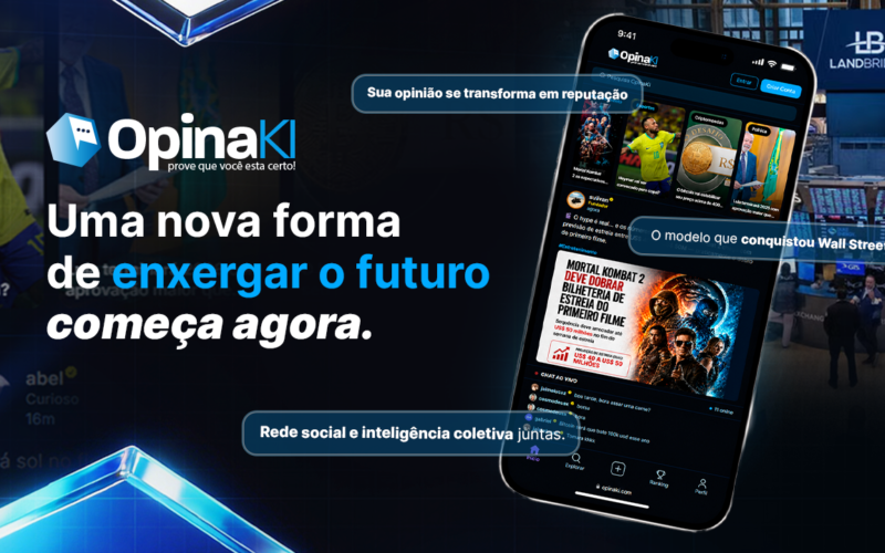 Mercado de previsão avança no Brasil e OpinaKi lança plataforma