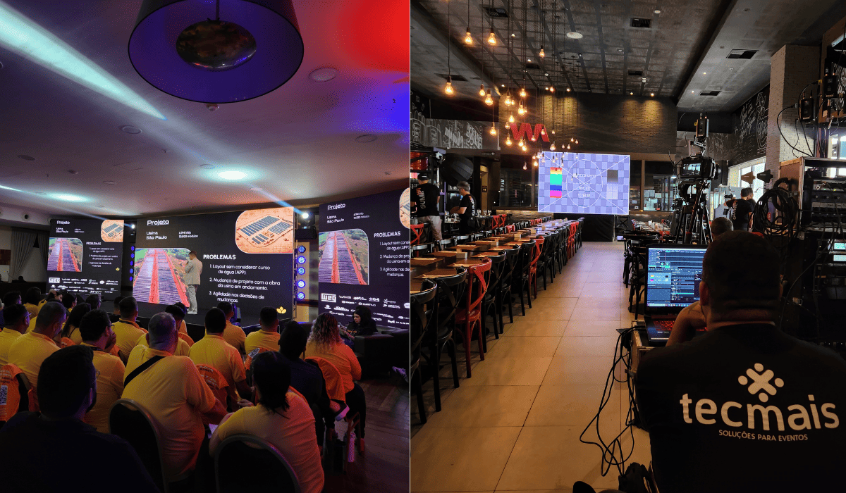 Paineis de LED em evento no RJ
